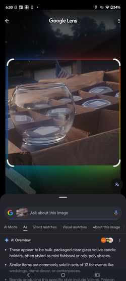 Candle holder bowls