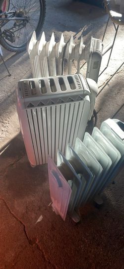 Oil-Filled Electric Space Heaters Lot of 3