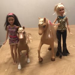 Barbie Dolls & Toy Horses
