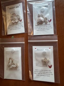 Pocket Hug Token Pins Set of 4