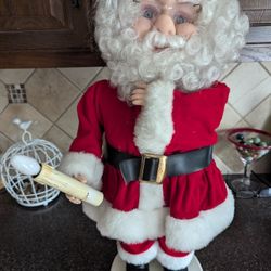 Vintage Moving Santa 