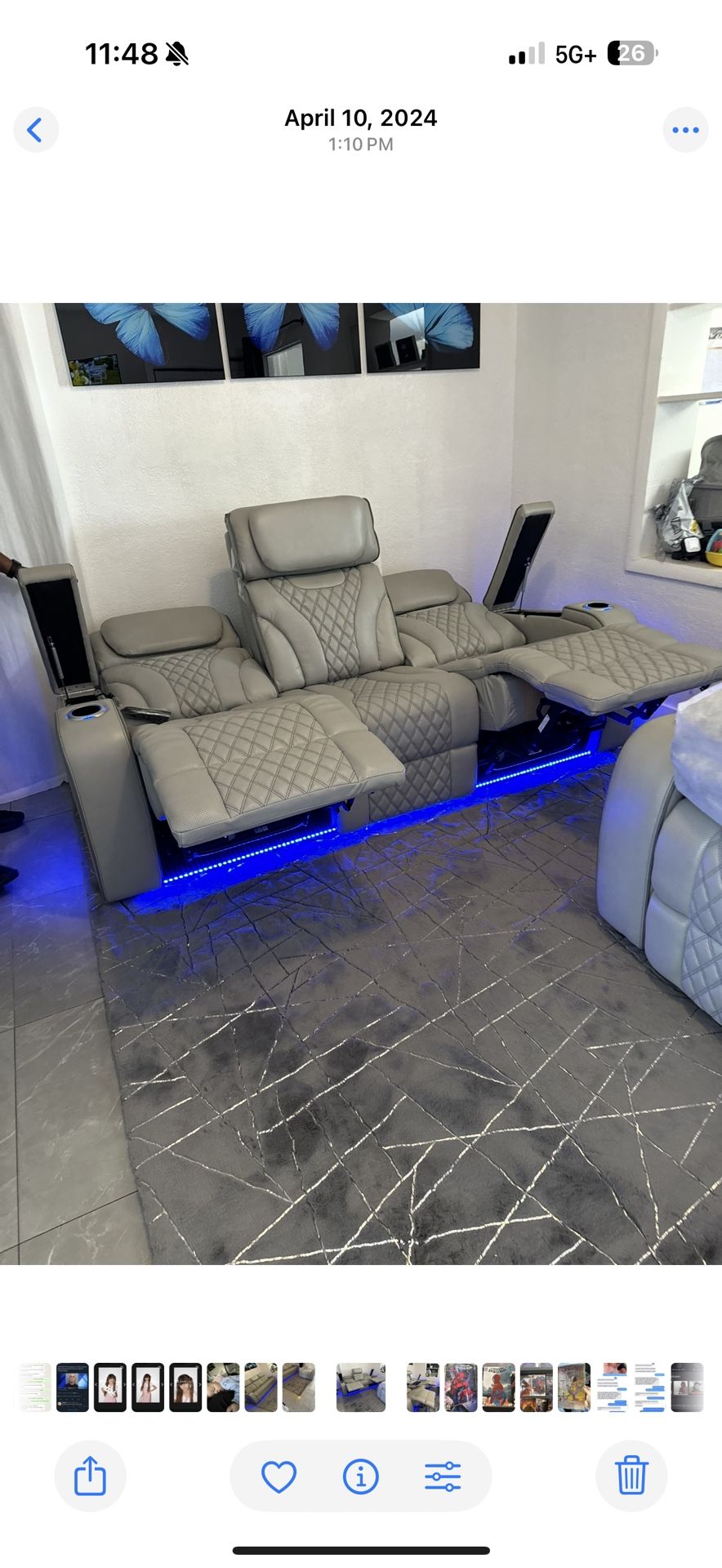 Leather Sofas! Reclinable