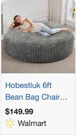 Deluxe Corduroy Bean Bag Chair (fits 2)