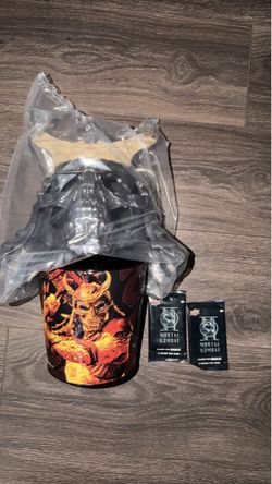 AMC Mortal Kombat II Popcorn Bucket and cards