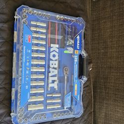 126-piece Kobalt mechanic toolkit with rigid case.