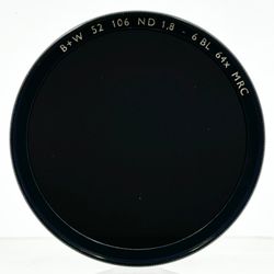 B+W MRC 52MM 106M ND 1.8-6 BL 64x (6-Stop) ND Filter 1066161