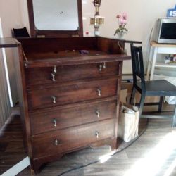Antique Locking vanity/Dresser