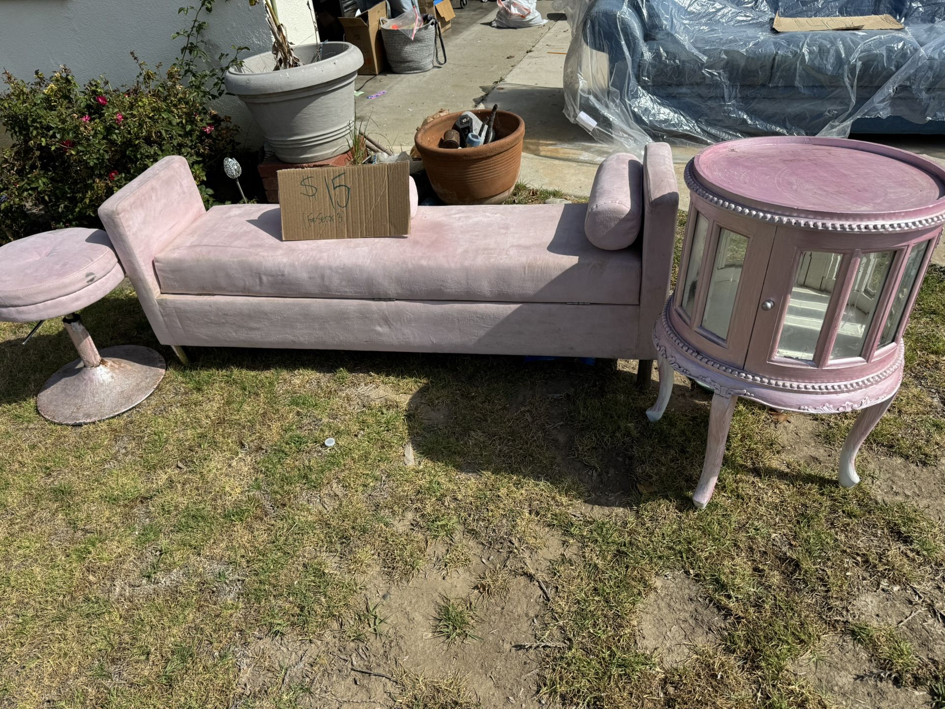 Pink Couch With Storage Inside