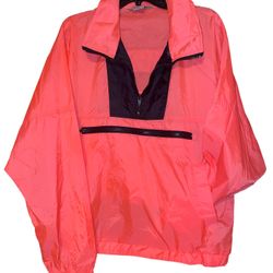 Vintage Outrageous Sports Neon Wind Breaker Large 