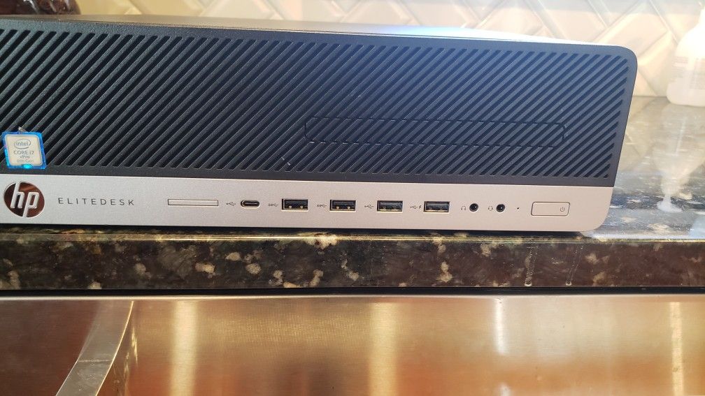 HP Elite Desk 800 SFF Computer, I7-8700 , 16GB ,480GB SSD, 3.20GHZ, WIN10