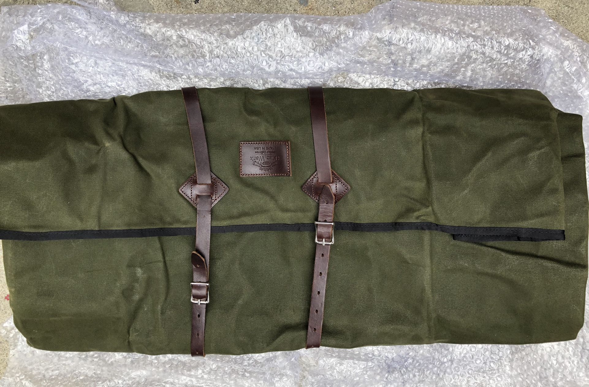 Helko Werk Germany Waxed Canvas Bedroll Camping Sleeping Bag . Excellent Condition $140 firm