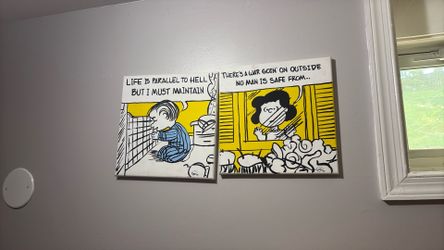 Cute hip hop original art pieces on canvas