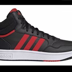 Adidas Hoops 3.0 Mid Like New!– Men’s Size 11.5 (Black/Red) 