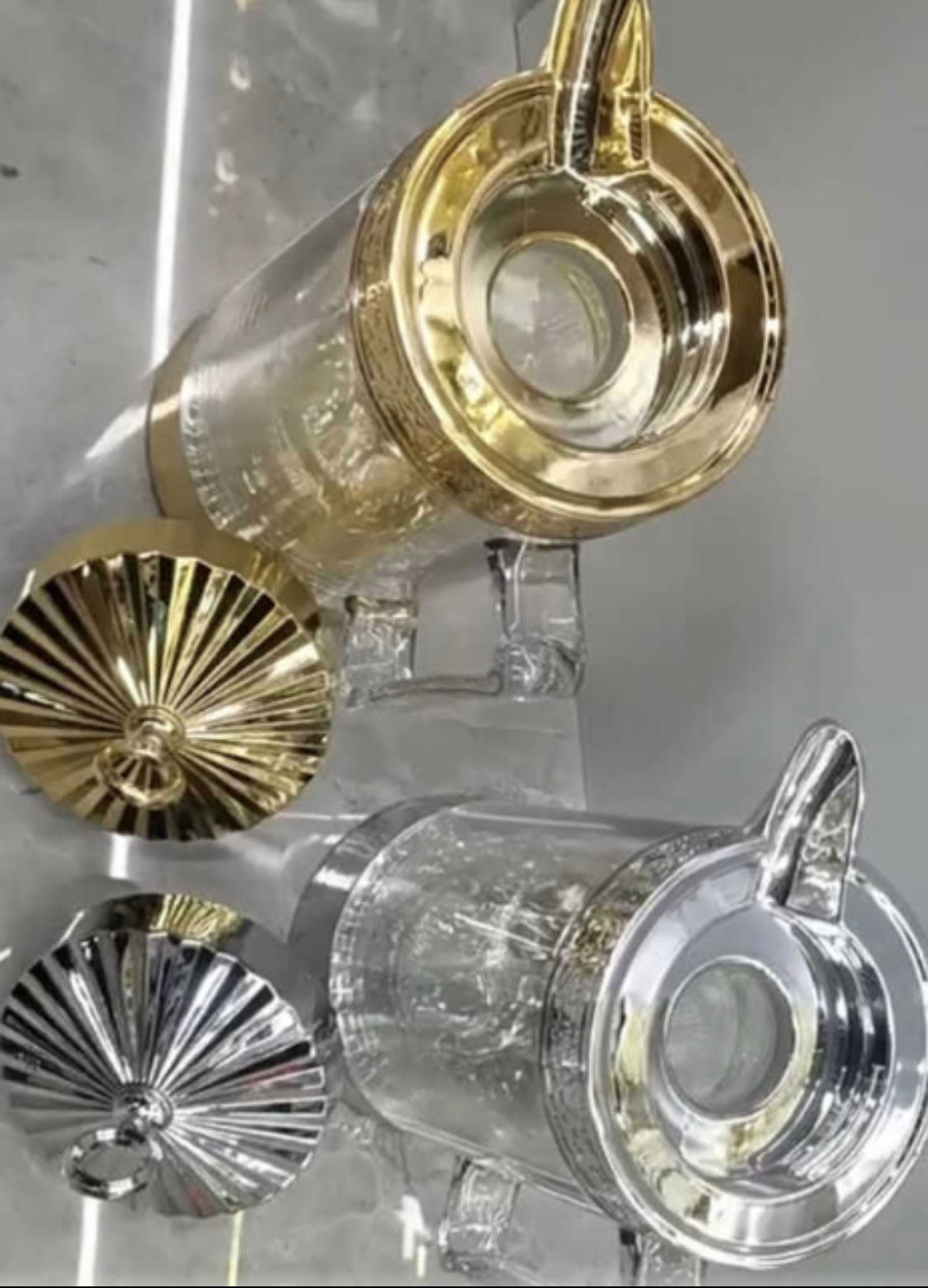 New Arabic style transparent Dallah flask