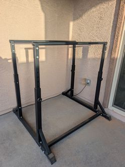 Bongkim Dip Bar, Heavy Duty Dip Station with 7 Height Levels, 800lbs Adjustable Parallel Bars for Tricep Dips Pull-Ups L-Sits Calisthenics Exercises