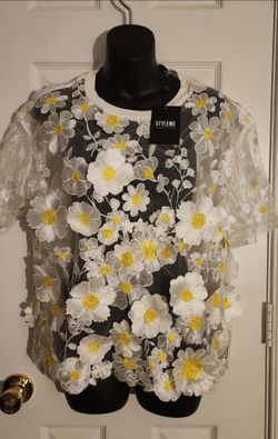 New Uniquely Designed Sheer Top Women