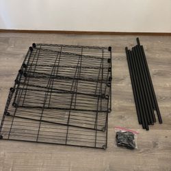 Five Their Metal Shelf