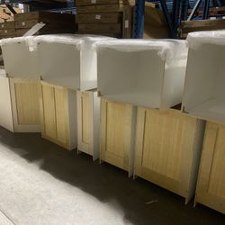 On Sale Shaker White Kitchen Cabinets