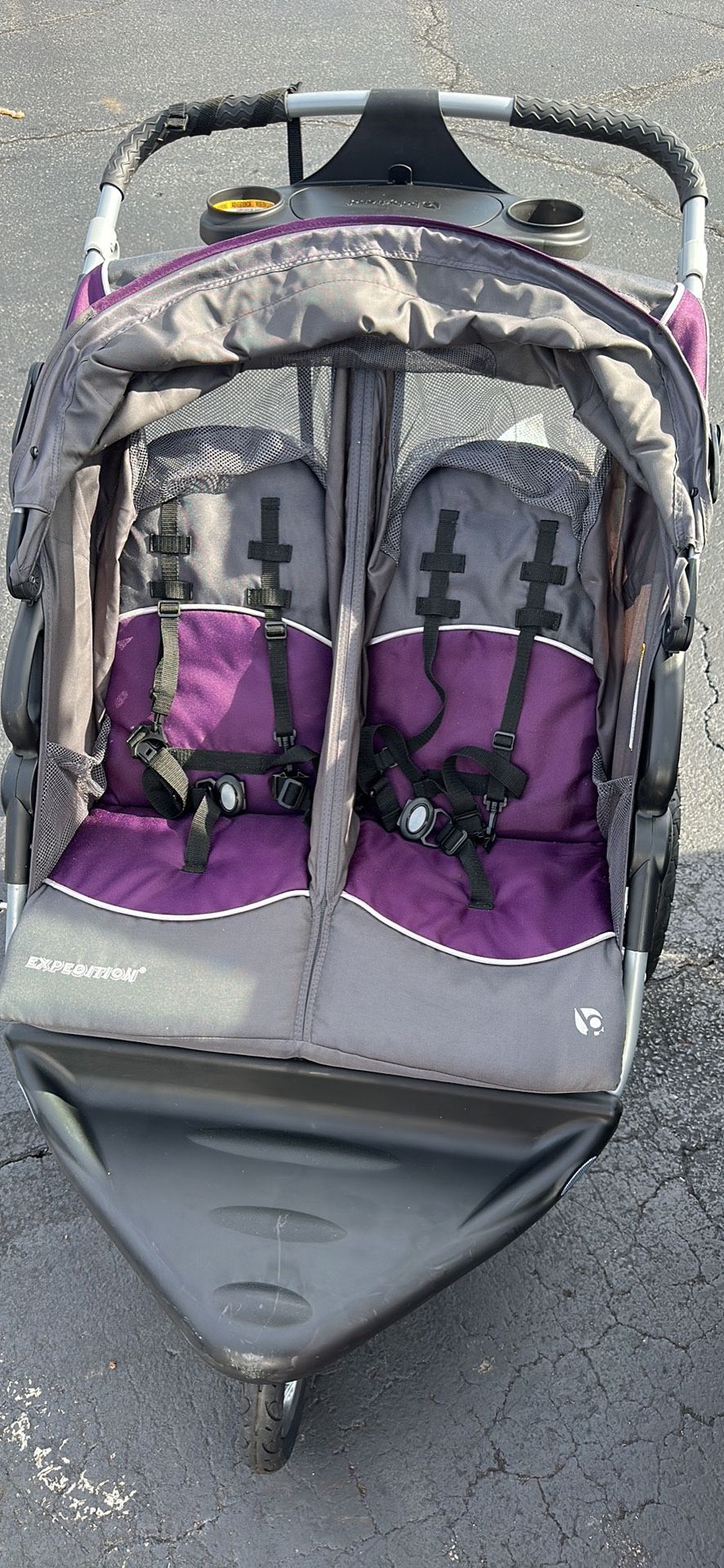 Double baby stroller