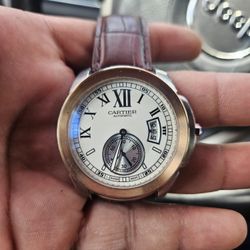 Nice Watch Leather Brown Band 