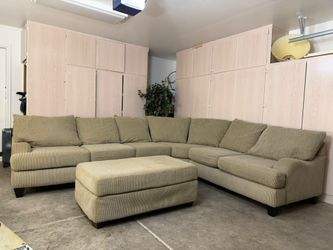 Large beige sectional- free delivery