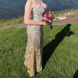 Beautiful Gold Prom Dress