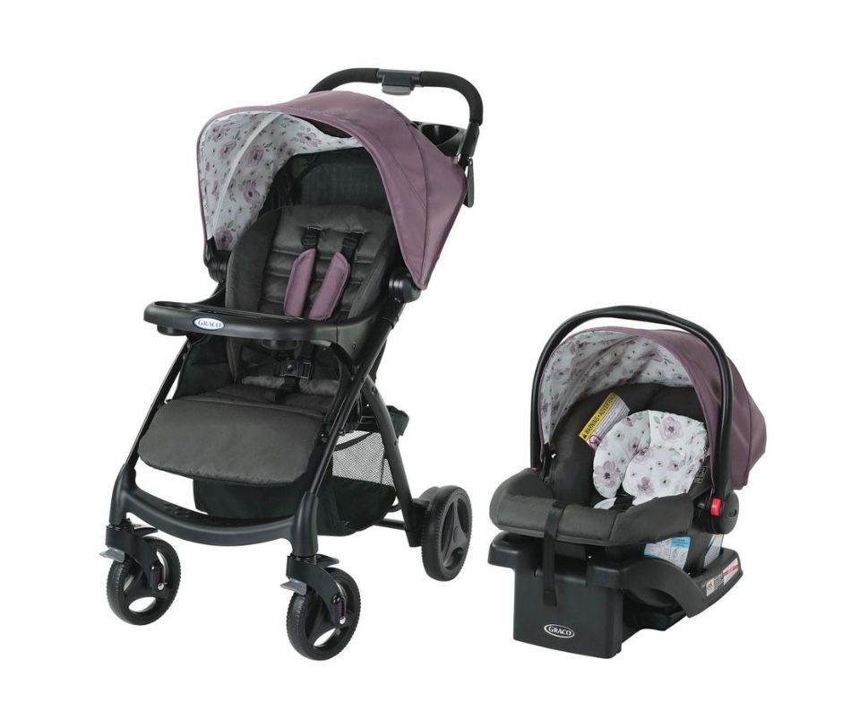 Graco Verb Click Connect Travel System with SnugRide Infant Car Seat - Gracie