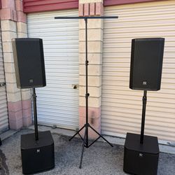 Complete Dj System Controller and Speakers 