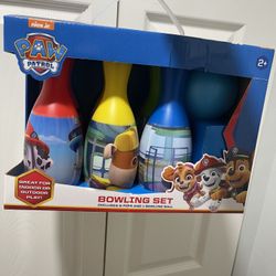 Paw Patrol Kids Bowling Set New