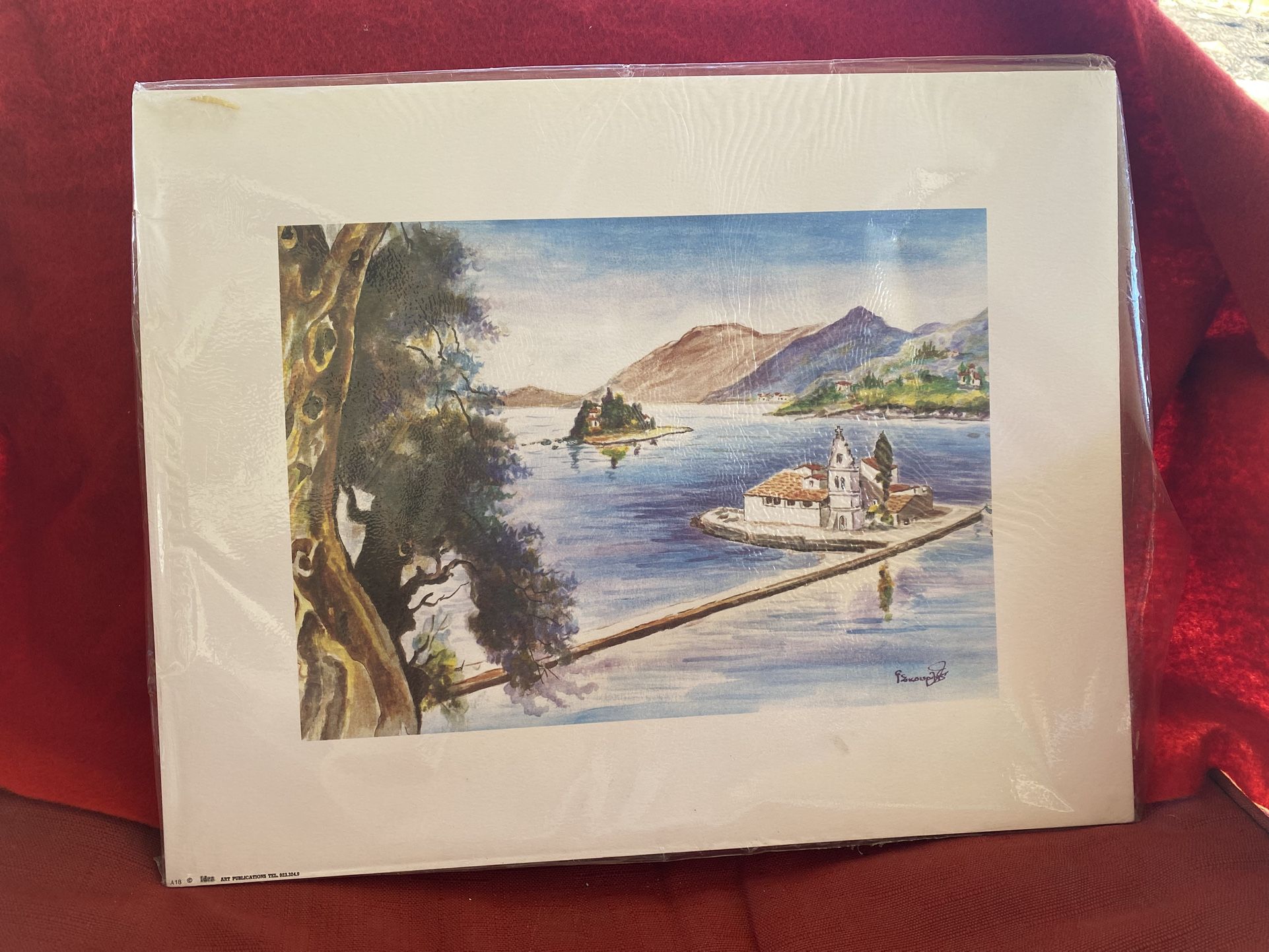 17 Inch x 13.5 Inch Original Poster Prints From Corfu Greece Greek Hand Paintings Imported From Greece (9 available)