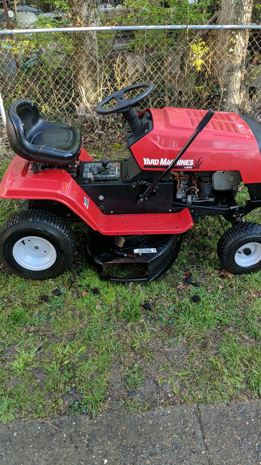 Mtd yard machine 13.5 hp 38 inch cut new arrivals