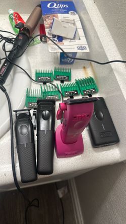 Clippers  tpob all black set and the mini valentines edition  and baybliss pro guards