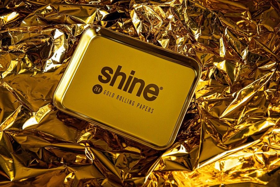 Shine 24k Gold Rolling Tray