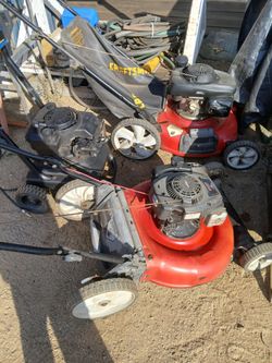 2 mowers an 1 pressure w.