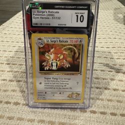 LT. SURGE RATICATE (2000) GRADED 10 