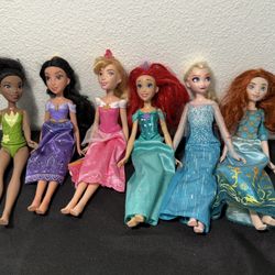 Disney Barbies Lot 