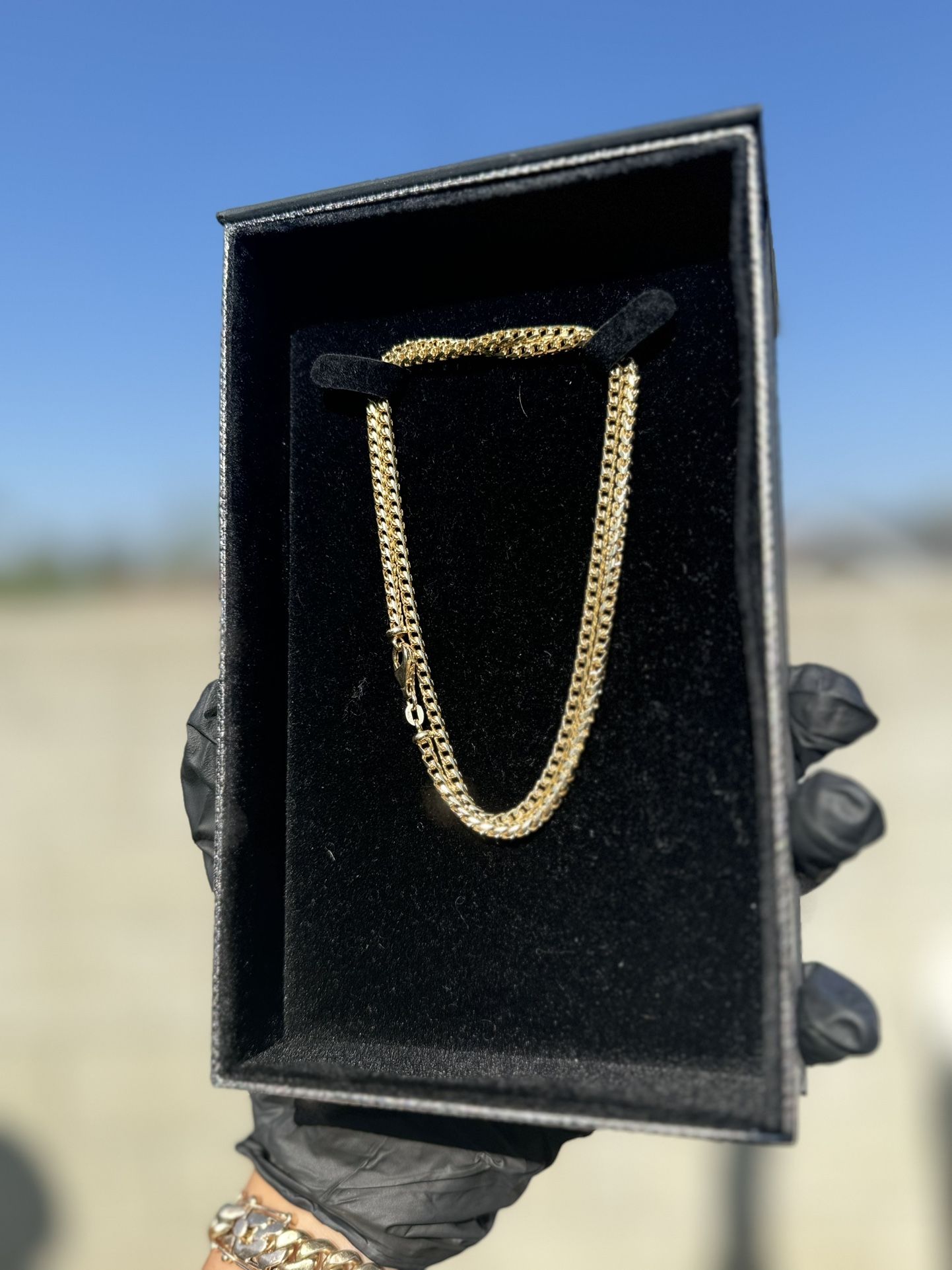 14k Gold 22 Inch Franco Chain Solid 27.9 Grams
