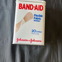 Metal Hinged Band Aid Box