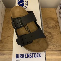 Black Birkenstock Kids Sandals 