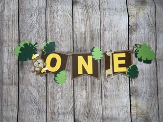 Safari birthday banner