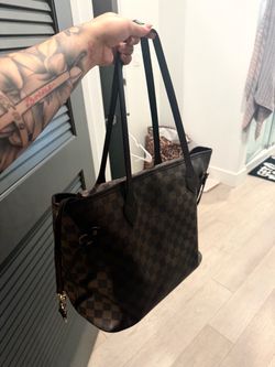 Louis Vuitton Neverfull Damier Ebene Tote Bag
