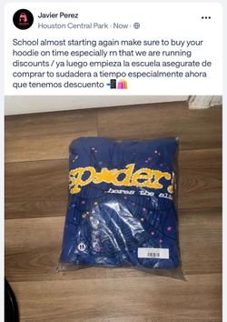 Blue spider hoodie
