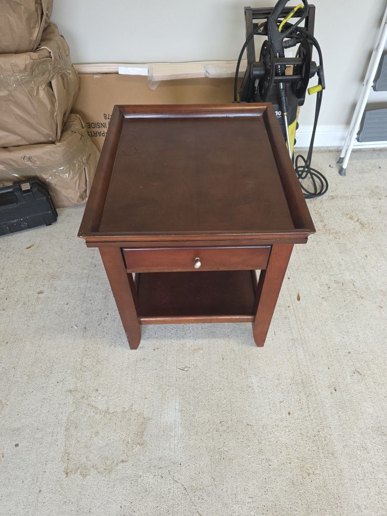 Wooden End Table