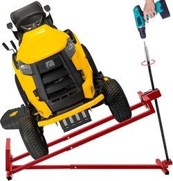 Lawn Mower Lift Jack, TUNTENDO Lifting Platform 882 Lbs Capacity Telescopic Maintenance Jack for Garden Tractors & Riding Lawn Mower with Manual(102)