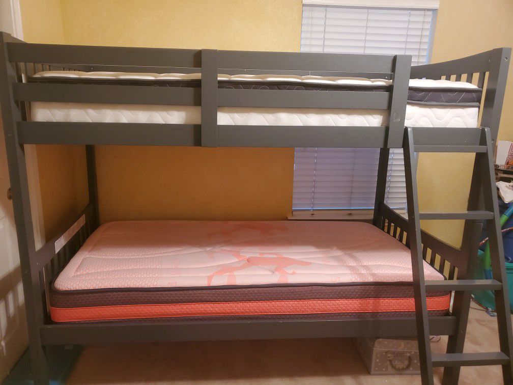 Bunk bed and mattress