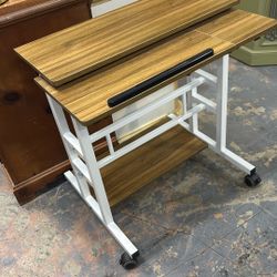 Desk Small On Wheels 