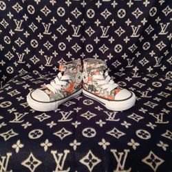 Converse All Star Boy's CTAS High Top Mouse Glow Dinosaurs Sneakers Shoes Size 3