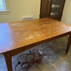 Solid Wood Dining Table And Chairs 
