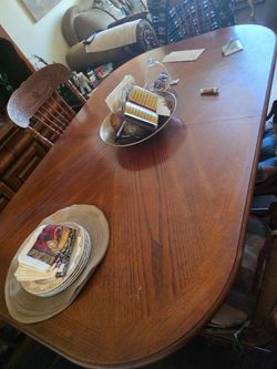 Real wood dining and China cabnet set