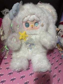 Yooki 1000% Fluffy Fantasy Series Dance with Ocean white bunny liquid eyes